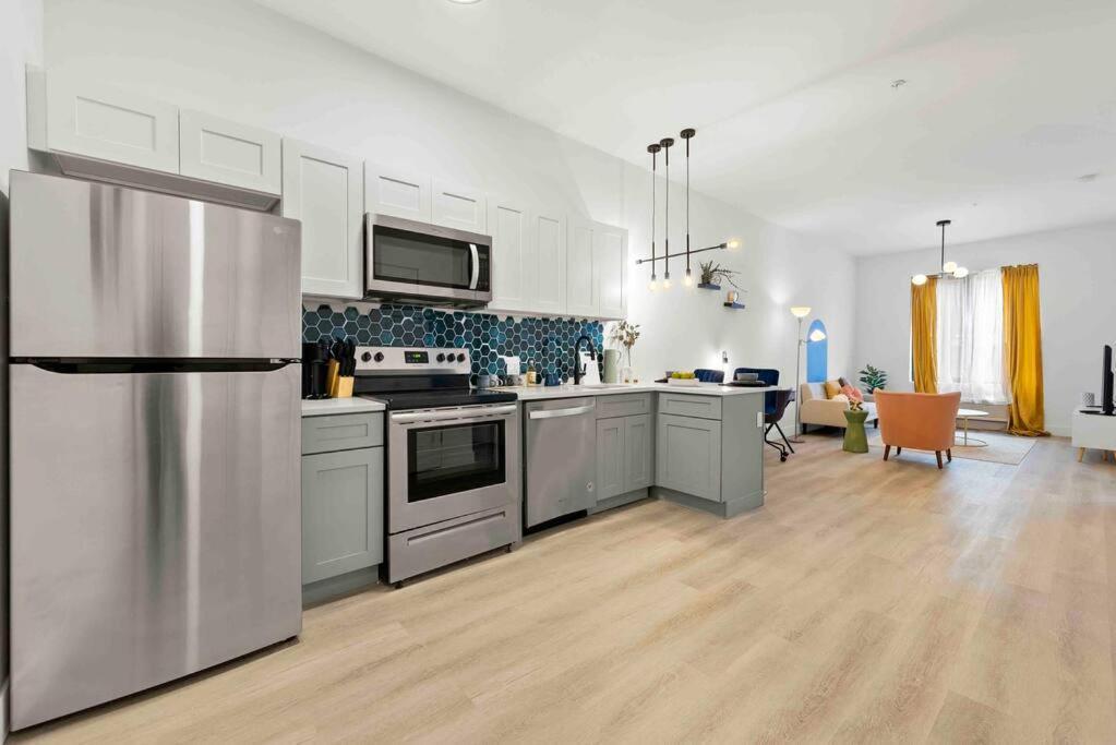 Contemporary Luxury Br, Ewr Airpt, Nyc, Free Pkng, Prudential Cntr, American Dream Mall Elizabeth Ngoại thất bức ảnh